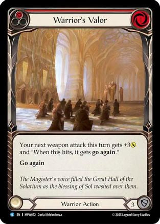 Warrior's Valor (MPW072) - Mastery Pack Warrior