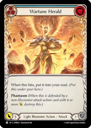 Wartune Herald (Blue) (APR023) - Armory Deck: Legends Prism