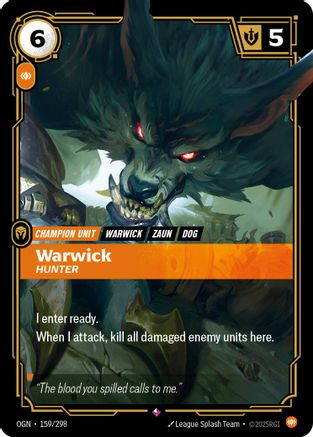 Warwick – Hunter (159) Foil - Origins