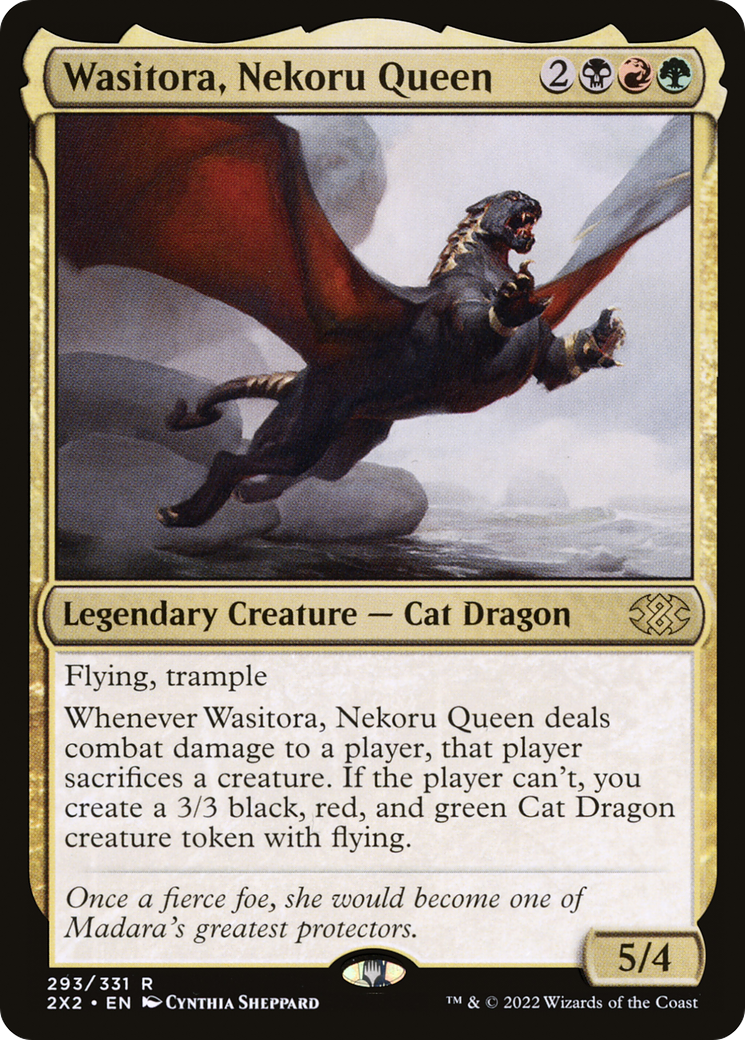 Wasitora, Nekoru Queen (293) Foil - Double Masters 2022