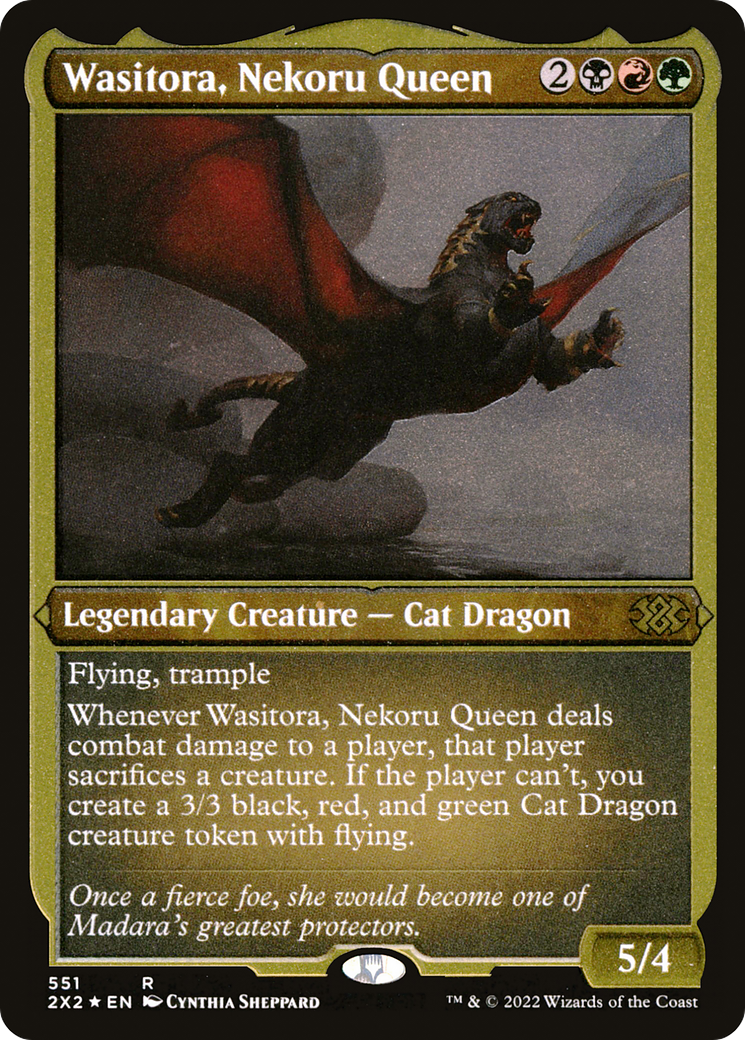 Wasitora, Nekoru Queen (551) Etched Foil - Double Masters 2022