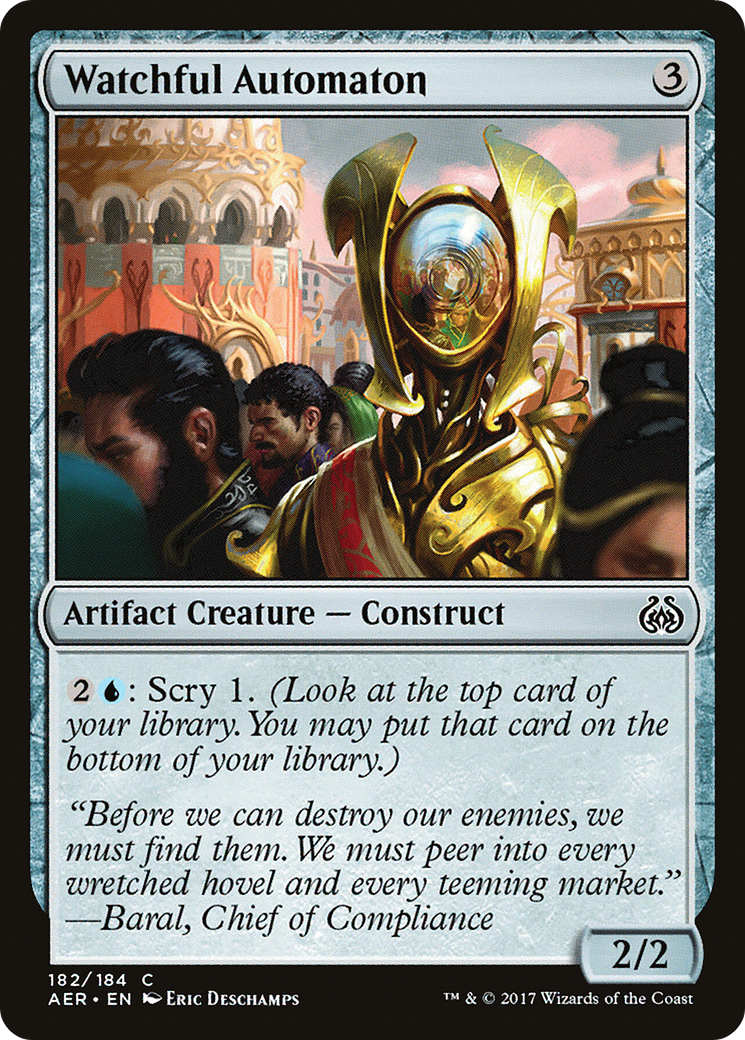 Watchful Automaton (182) Foil - Aether Revolt
