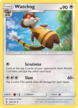Watchog (108) Reverse Holofoil - Guardians Rising