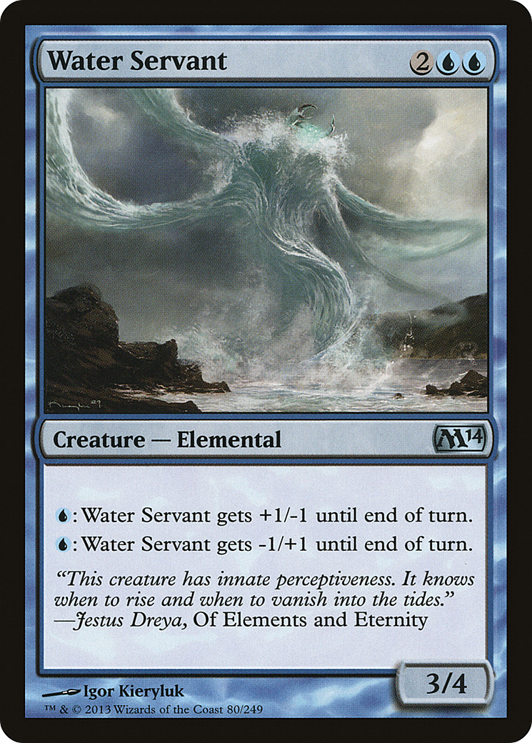 Water Servant (080) Foil - Magic 2014