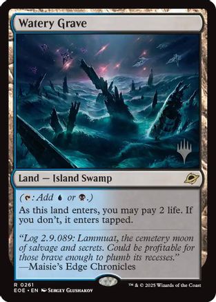 Watery Grave (Promo Pack) (261) Foil - Edge of Eternities