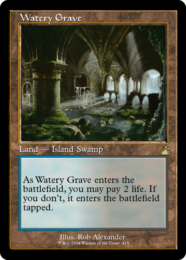 Watery Grave (Retro) (415) Foil - Ravnica Remastered