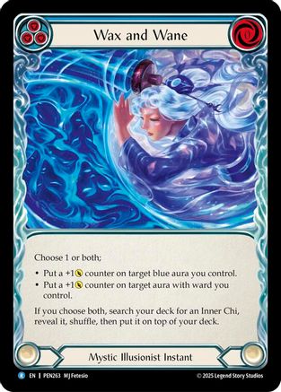 Wax And Wane (Blue) (PEN263) Rainbow Foil - Compendium of Rathe