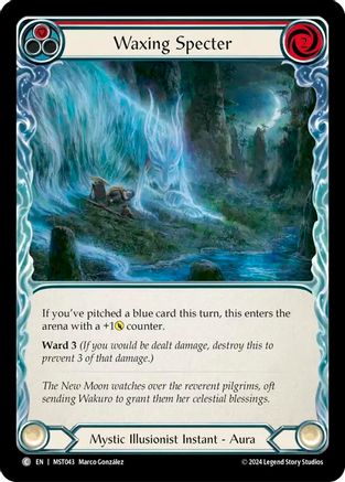Waxing Specter (Red) (MST043) Rainbow Foil - Part the Mistveil
