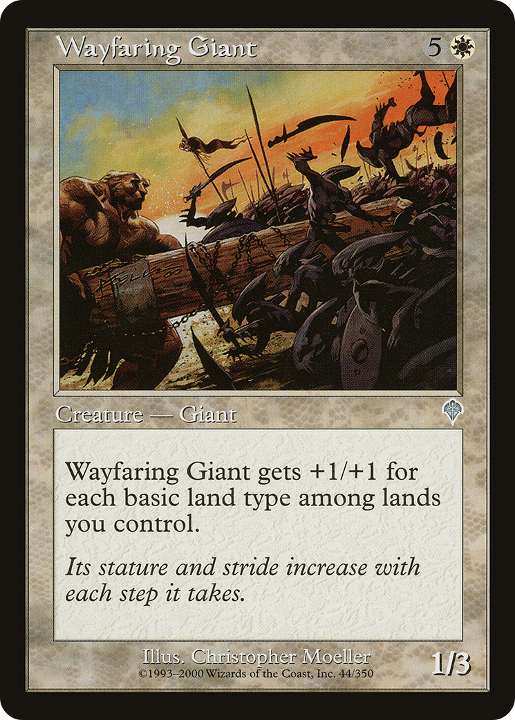 Wayfaring Giant (044) Foil - Invasion