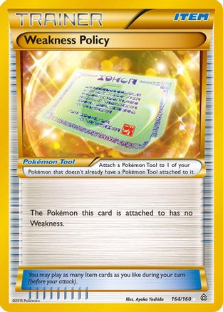 Weakness Policy (Gold) (164) Holofoil - Primal Clash