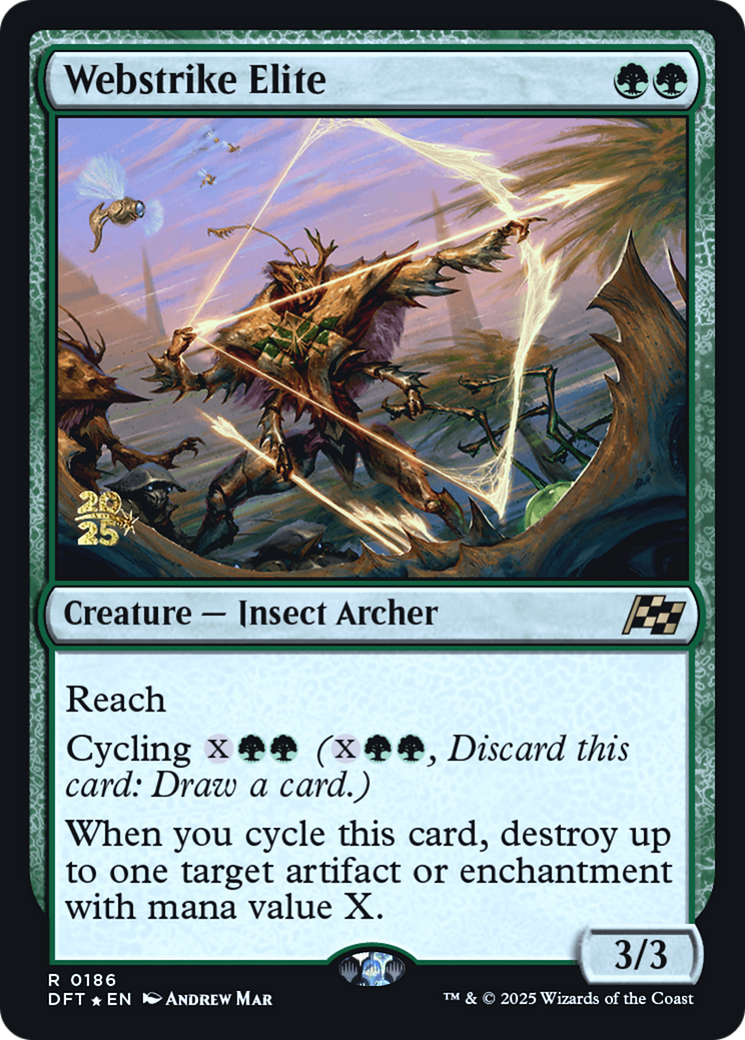 Webstrike Elite (Prerelease) (186) Foil - Aetherdrift