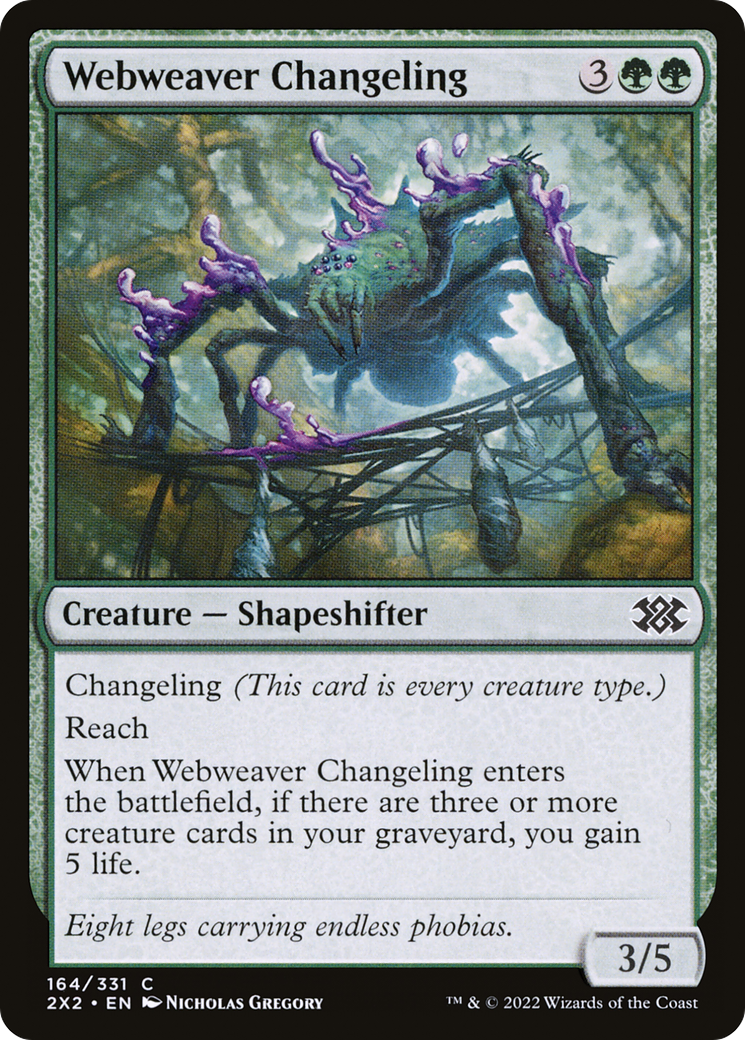 Webweaver Changeling (164) Foil - Double Masters 2022