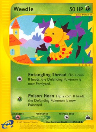 Weedle (115) Reverse Holofoil - Skyridge
