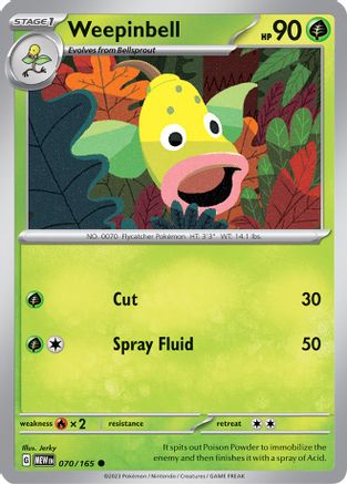 Weepinbell (70) Reverse Holofoil - 151