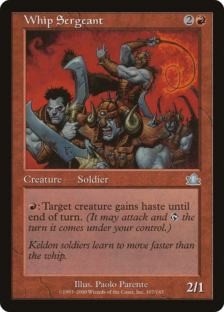 Whip Sergeant (107) Foil - Prophecy