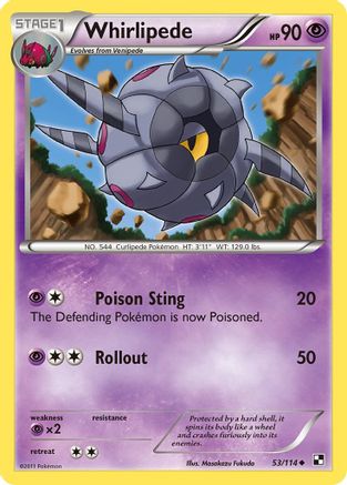 Whirlipede (53) Reverse Holofoil - Black & White