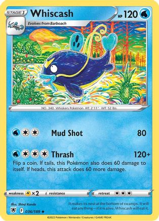 Whiscash (36) Reverse Holofoil - Astral Radiance