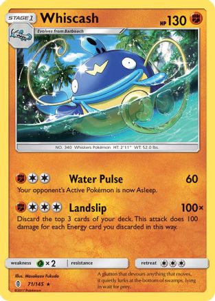 Whiscash (71) Reverse Holofoil - Guardians Rising