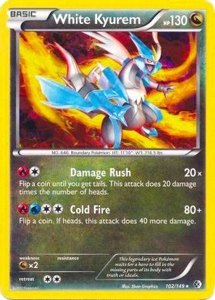White Kyurem (Deck Exclusives) (102) Holofoil - Boundaries Crossed