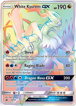 White Kyurem GX (74) Holofoil - Dragon Majesty