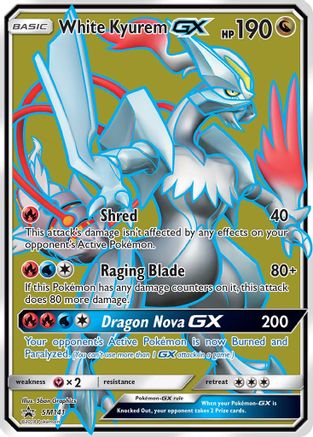 White Kyurem GX (Full Art) (SM141) Holofoil - Black Star Promos