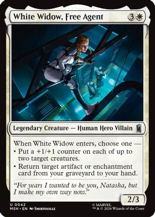 White Widow, Free Agent (042) - Marvel Super Heroes