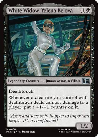 White Widow, Yelena Belova (676) Foil - Commander: Marvel Super Heroes