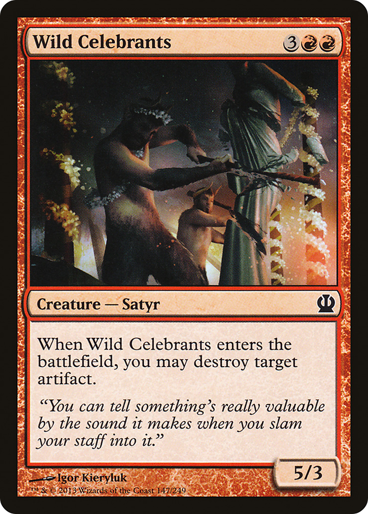 Wild Celebrants (147) Foil - Theros