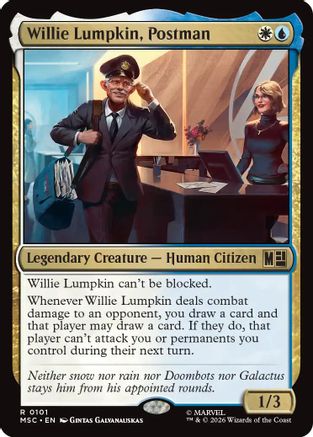 Willie Lumpkin, Postman (101) Surge Foil - Commander: Marvel Super Heroes