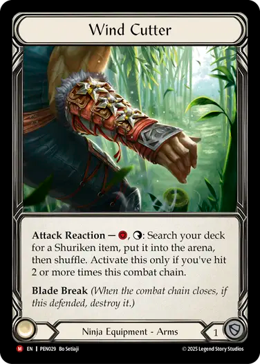 Wind Cutter (PEN029) Cold Foil - Compendium of Rathe