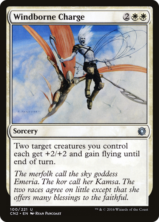 Windborne Charge (100) Foil - Conspiracy: Take the Crown
