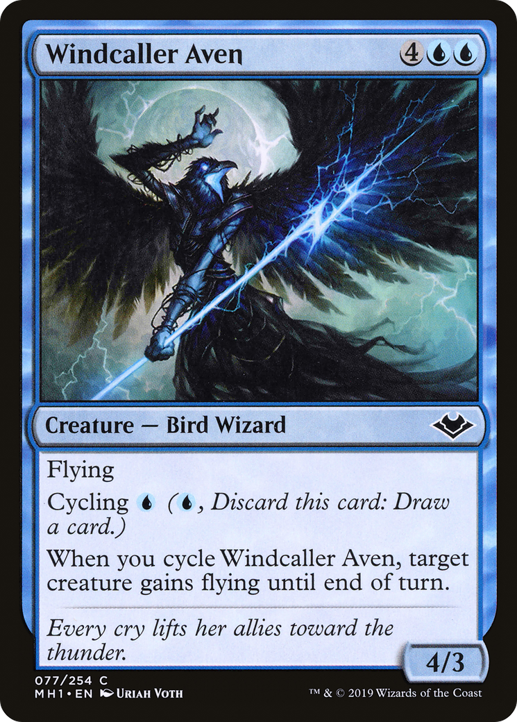 Windcaller Aven (077) - Modern Horizons Foil