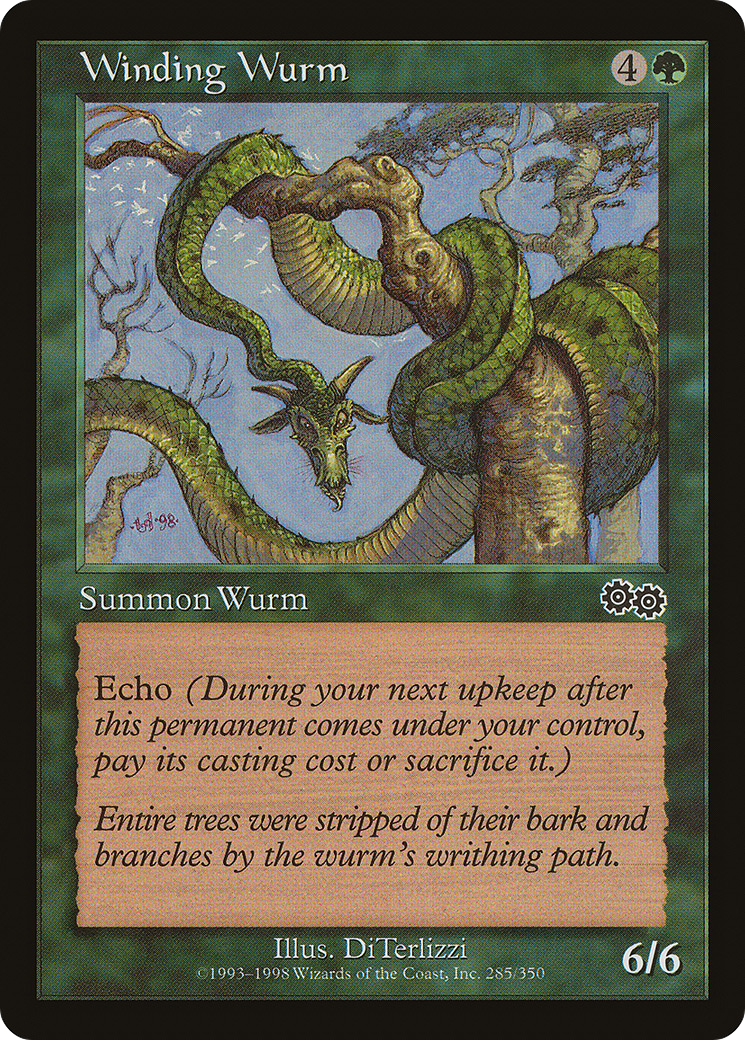 Winding Wurm (285) - Urza's Saga