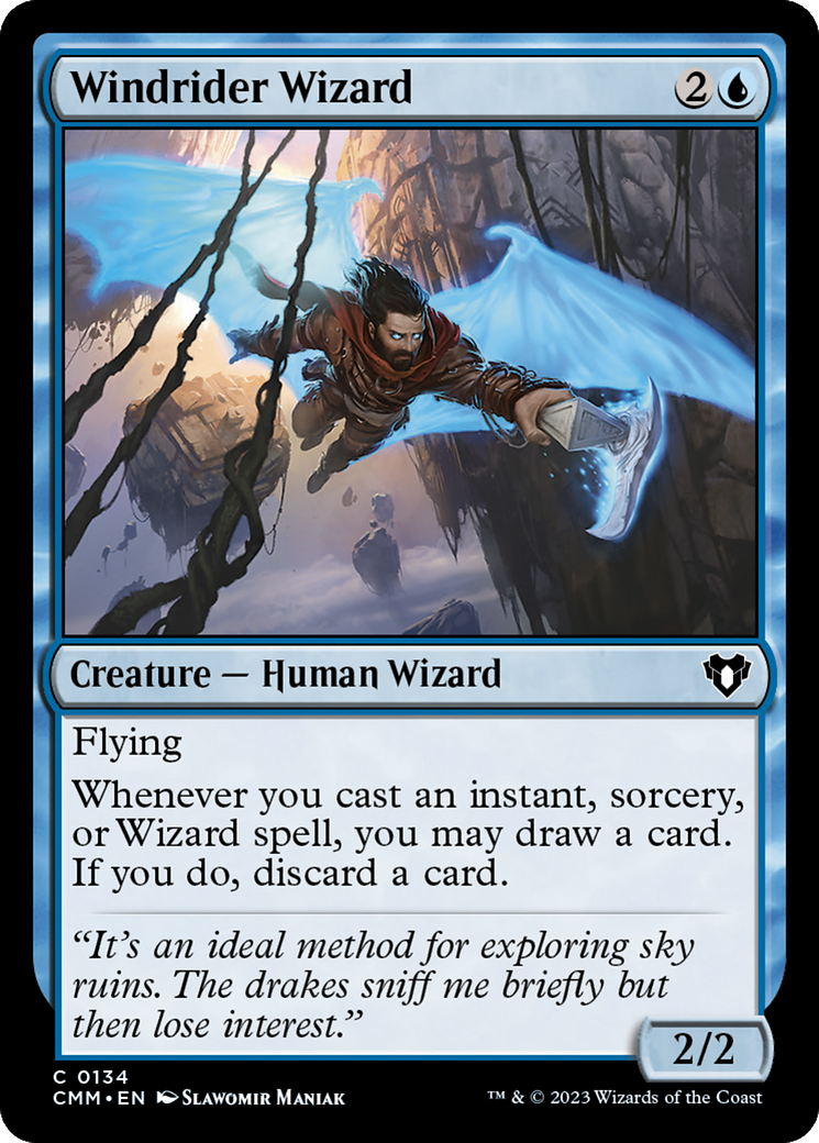 Windrider Wizard (134) - Commander Masters