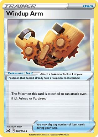 Windup Arm (170) Reverse Holofoil - Lost Origin