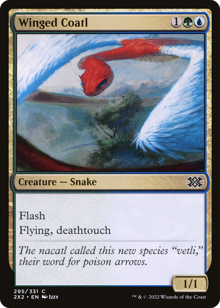 Winged Coatl (295) - Double Masters 2022