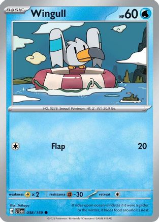 Wingull (38) Reverse Holofoil - Journey Together