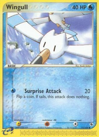 Wingull (77) Reverse Holofoil - Ruby and Sapphire