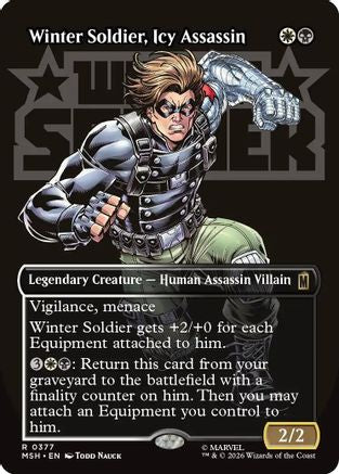 Winter Soldier, Icy Assassin (Borderless Logo) (377) - Marvel Super Heroes
