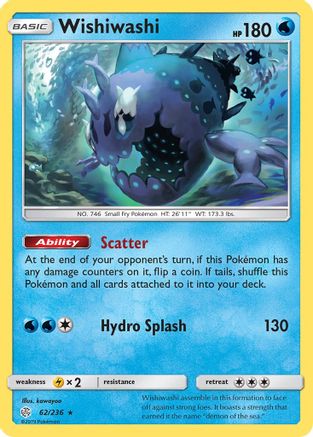 Wishiwashi (62) Reverse Holofoil - Cosmic Eclipse
