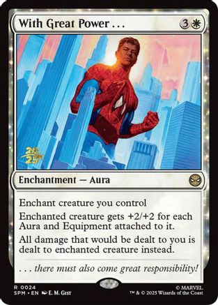 With Great Power . . . (Prerelease) (024) Foil - Marvel's Spider-Man