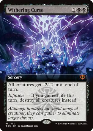 Withering Curse (Extended Art) (330) Foil - Secrets of Strixhaven