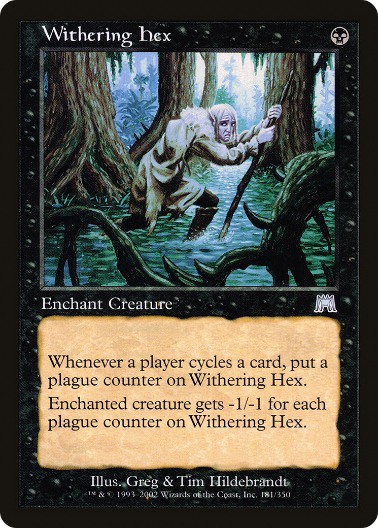 Withering Hex (181) Foil - Onslaught