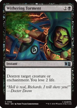 Withering Torment (162) Surge Foil - Commander: Marvel Super Heroes