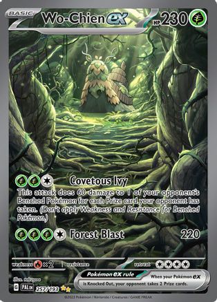 Wo-Chien ex (Alternate Full Art) (257) Holofoil - Paldea Evolved