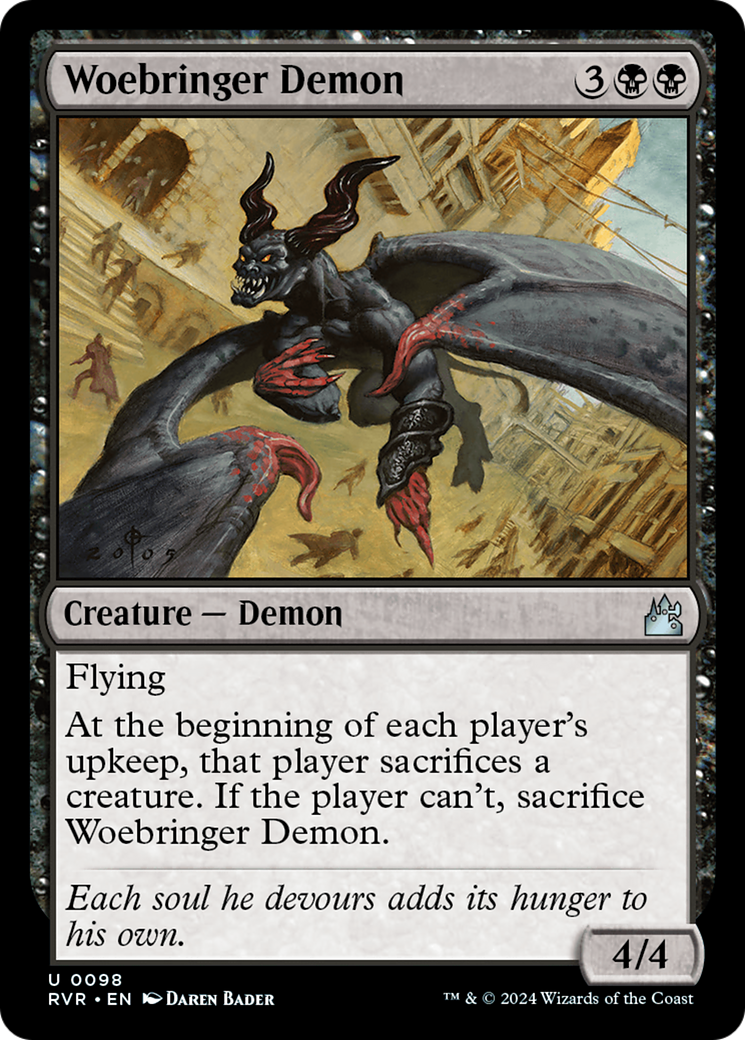 Woebringer Demon (098) - Ravnica Remastered