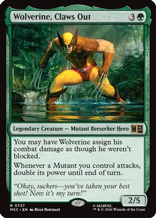 Wolverine, Claws Out (737) Foil - Commander: Marvel Super Heroes