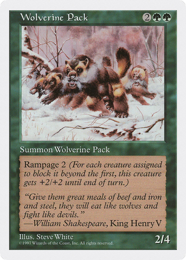 Wolverine Pack - Fifth Edition