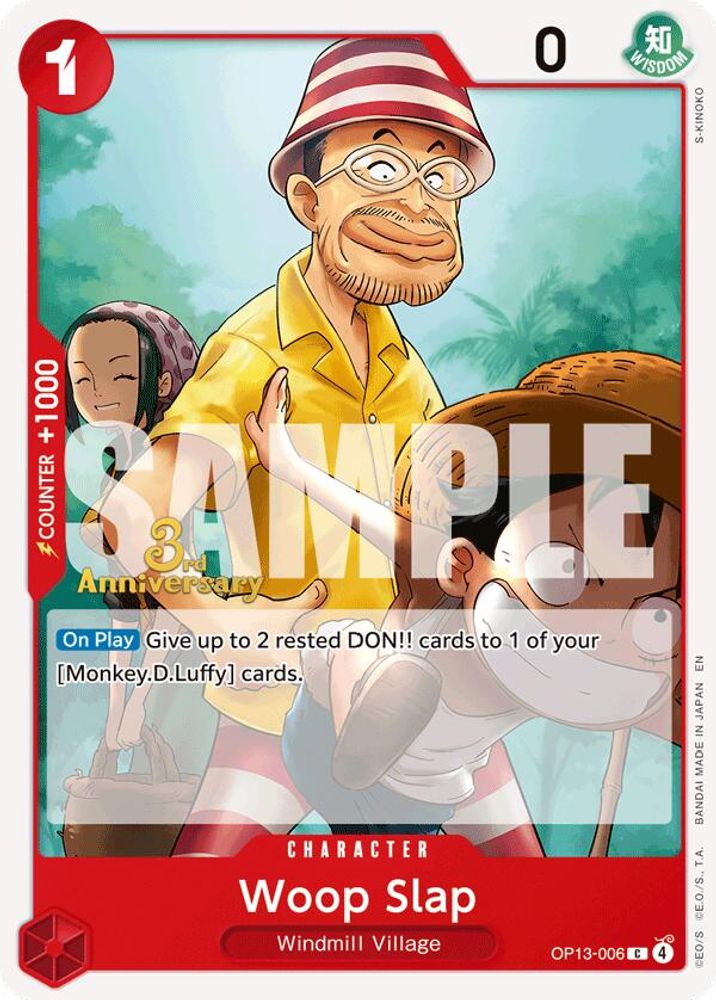 Woop Slap (OP13-006) 3rd Anniversary Tournament Cards