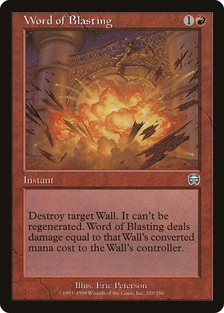 Word of Blasting (228) Foil - Mercadian Masques